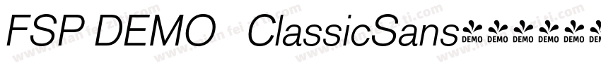 FSP DEMO   ClassicSans字体转换